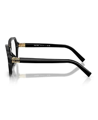 Miu Miu Women's Square Eyeglasses, Mu 03YV