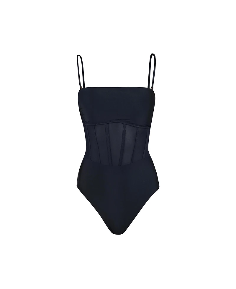 Sunshine 79 Women's Solids Bandeau One Piece