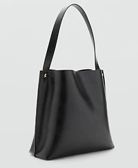 Mango Women's Metal Details Bucket Bag
