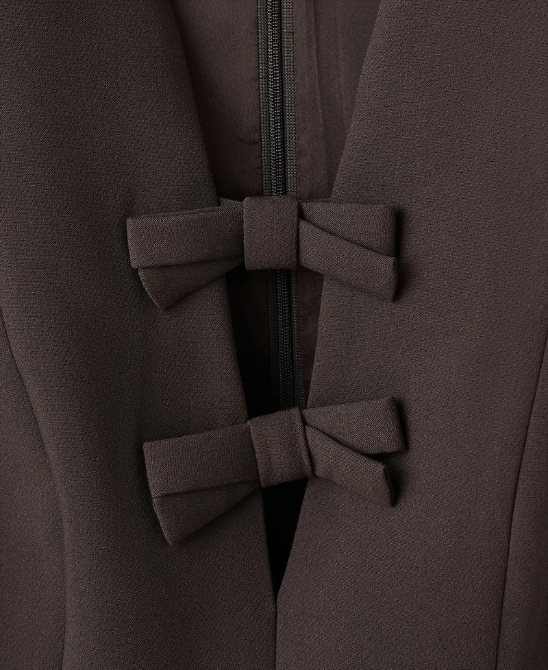 Mango Women's Bows Detail V-Neck Blouse