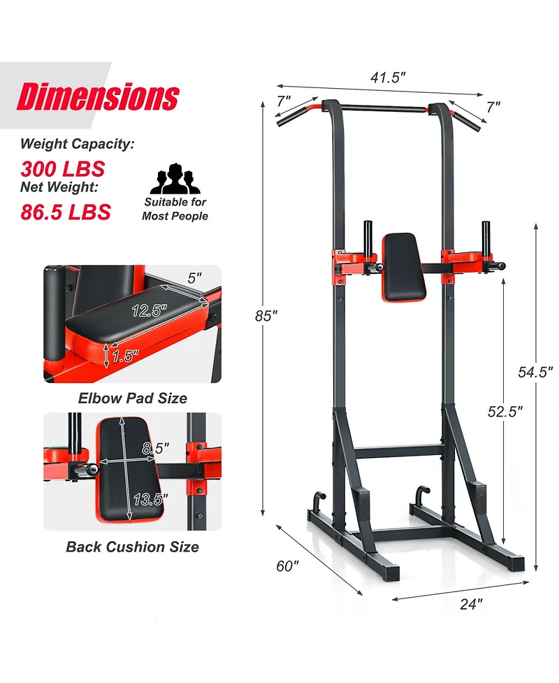 Skonyon Multi-function Power Tower for Full-body Workout