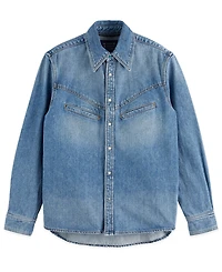 Scotch & Soda Men's Washed Denim Shirt