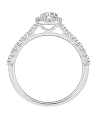 Gia Certified Diamonds Diamond Pear Halo Engagement Ring (1 ct. t.w.) in 14k White Gold