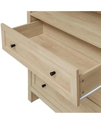 Casainc Arched Kitchen Pantry with Adjustable Shelves, Multi-Purpose Storage Cabinet for Kitchen and Dining Areas