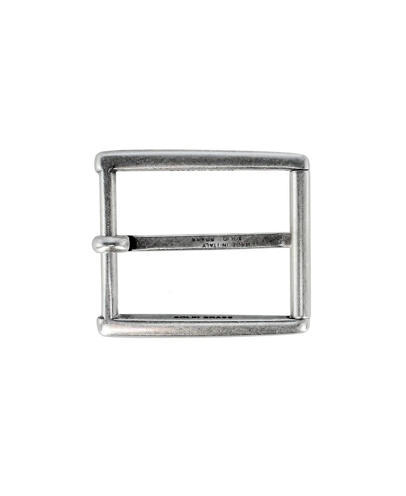 Trafalgar Men's 35mm Rectangular Classic Solid Brass Roller Harness Belt Buckle