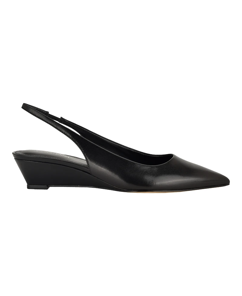 Calvin Klein Women's Mavalyn Tapered Low Wedge Slingback Pumps