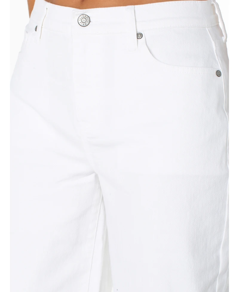 Celebrity Pink Juniors' High-Rise Wide-Leg Jeans