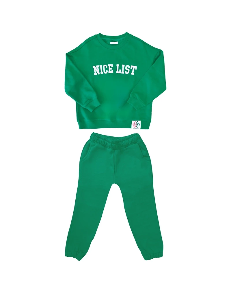 Bits & Bows Baby Unisex Nice List Sweatsuit