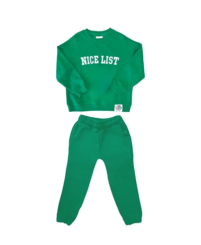 Bits & Bows Baby Unisex Nice List Sweatsuit