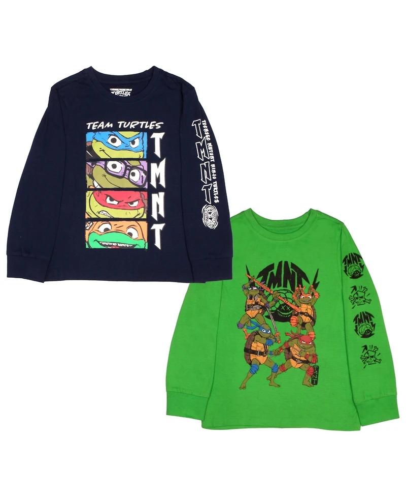 Teenage Mutant Ninja Turtles Boys 2 Pack Long Sleeve T-Shirt