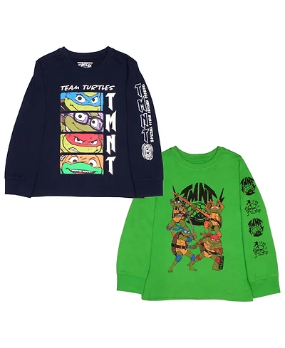 Teenage Mutant Ninja Turtles Boys 2 Pack Long Sleeve T-Shirt