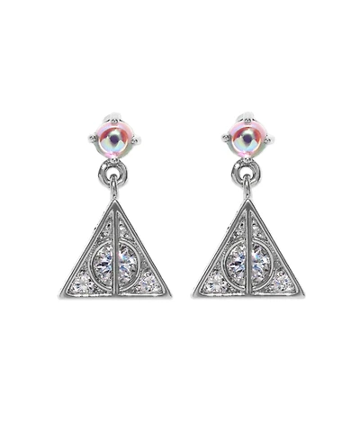 Girls Crew Harry Potter Deathly Hallows Crystal Earrings