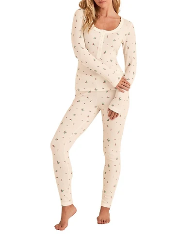 Adore Me Women's Kathy Waffle Pajama Set