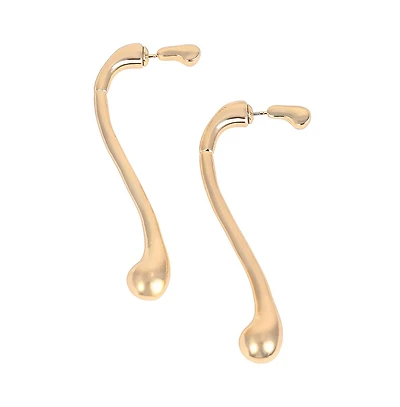 Women's The Back-Drip Drop Earrings - California Gold
