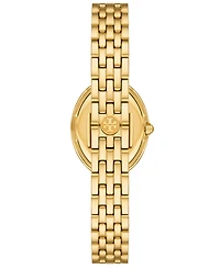 Tory Burch Women's The Oval Gold-Tone Stainless Steel Bracelet Watch, 28mm