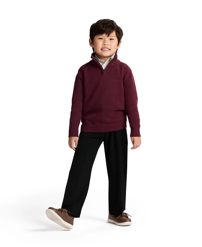 Calvin Klein Boys 2T-7 Long-Sleeve Sweater, Shirt and Pants, 3-Piece Set