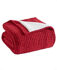 Madison Park Rowan Waffle Knit Chenille Throw, 50" x 60"