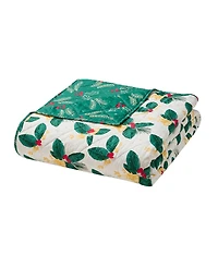 Hallmark Bedding Poinsettia Holiday 3-Pc. Quilt Set