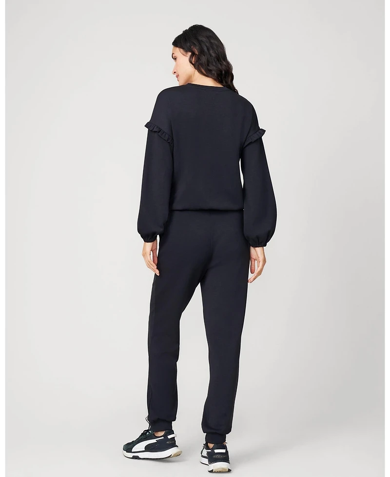 Cable & Gauge Women's Bubble Hem Jogger Set