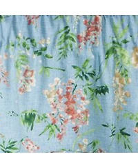 Ellis Curtain Wisteria Lined Light Blocking Window Scallop Valance - 50x15" Turquoise