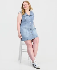 And Now This Trendy Plus Denim Mini Dress, Macy's Exclusive