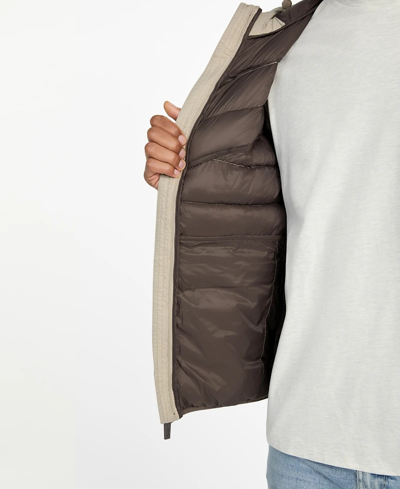 Guess Men's Color-Block Puffer Jacket