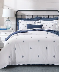 Charter Club Irving Embroidery 3-Pc. Comforter Set, Full/Queen, Macy's Exclusive