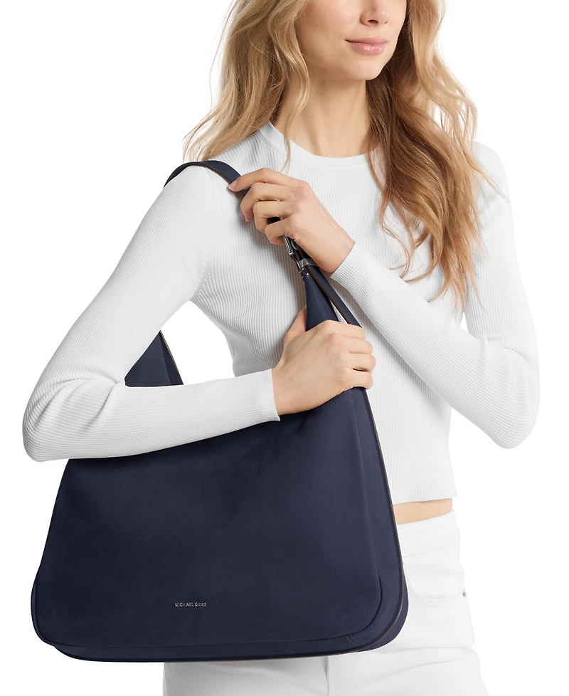 Michael Kors Women's Nolita Large Nubuck Hobo Shoulder Bag