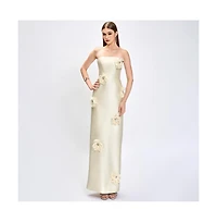 Bariano Women's Kezia 3D Floral Maxi