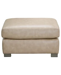 Stacia 33" Leather Fully Padded Bench Ottoman