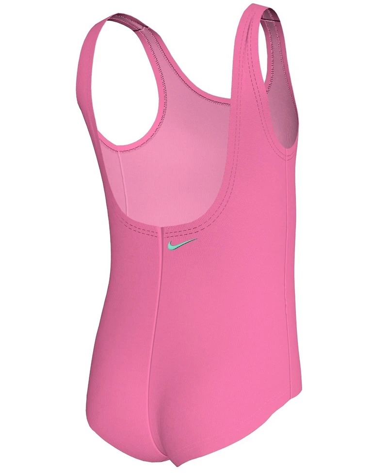 Nike Girls 4-6X Doodle Floral U-Back Swimsuit