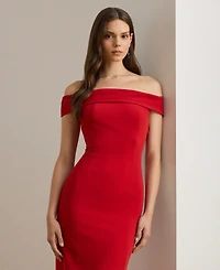 Lauren Ralph Women's Off-The-Shoulder Maxi Dress