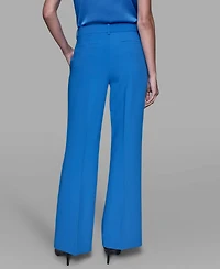 Karl Lagerfeld Paris Women's Flared Invisible Zipper Pants