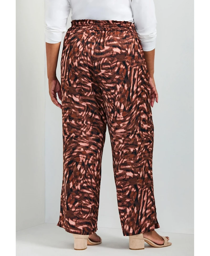 Avenue Women's Elly Wide Leg Pull On Pant