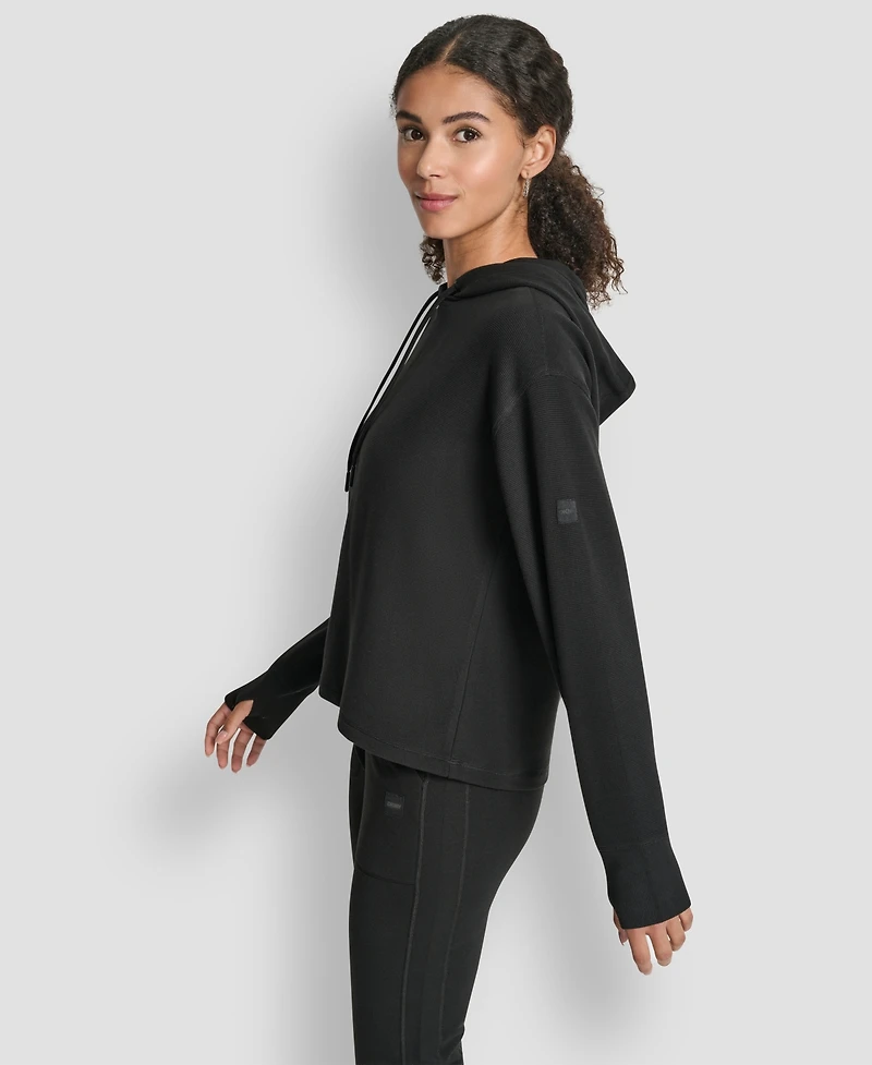 Dkny Women's Transcend Thermal Pull-On Hoodie