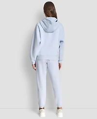 Dkny Women's Varsity Embroidered Logo Pull-on Hoodie