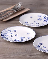 Noritake Bloomington Road Bread and Butter Appetizer Plates, Set of 4