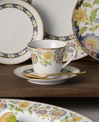 Noritake Tusker Garden Saucers, Set of 4