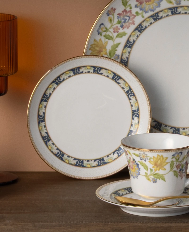 Noritake Tusker Garden Bread and Butter Appetizer Plates, Set of 4