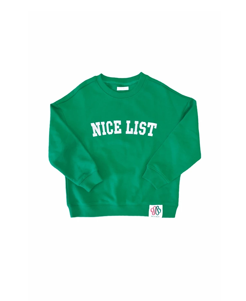 Bits & Bows Baby Unisex Nice List Sweatshirt