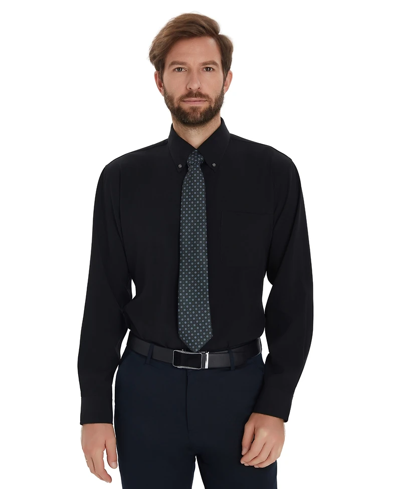 Club Room Men's Medium Gingham Dress Shirt, Macy's Exclusive