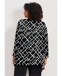 Avenue Women's Plus Cardigan with Tank Duet Sweaters