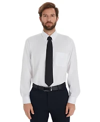 Club Room Men's Pinpoint Button Front Solid Dress Shirt, Macy's Exclusive