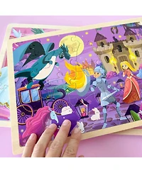 Quokka 4SET 24 Pcs Wooden Puzzles for Kids Ages 4-6