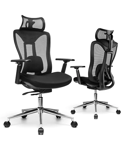 Ergonomic Mesh Office Chair with Adjustable Headrest, Lumbar Support and Armrests