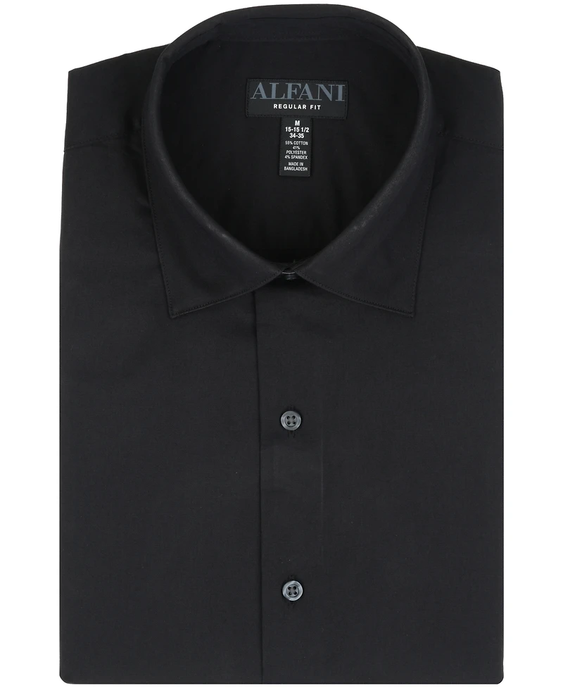 Alfani Men's Solid Regular-Fit Dress Shirt, Macy's Exclusive