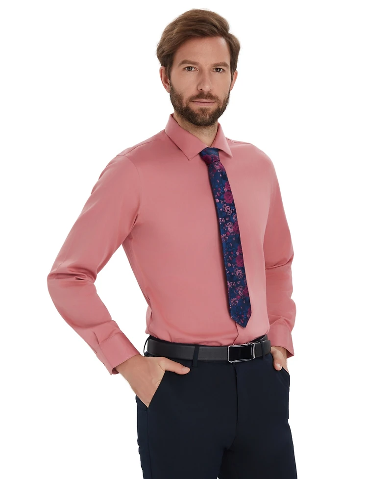 Bar Iii Men's Sateen Solid Dress Shirt, Macy's Exclusive