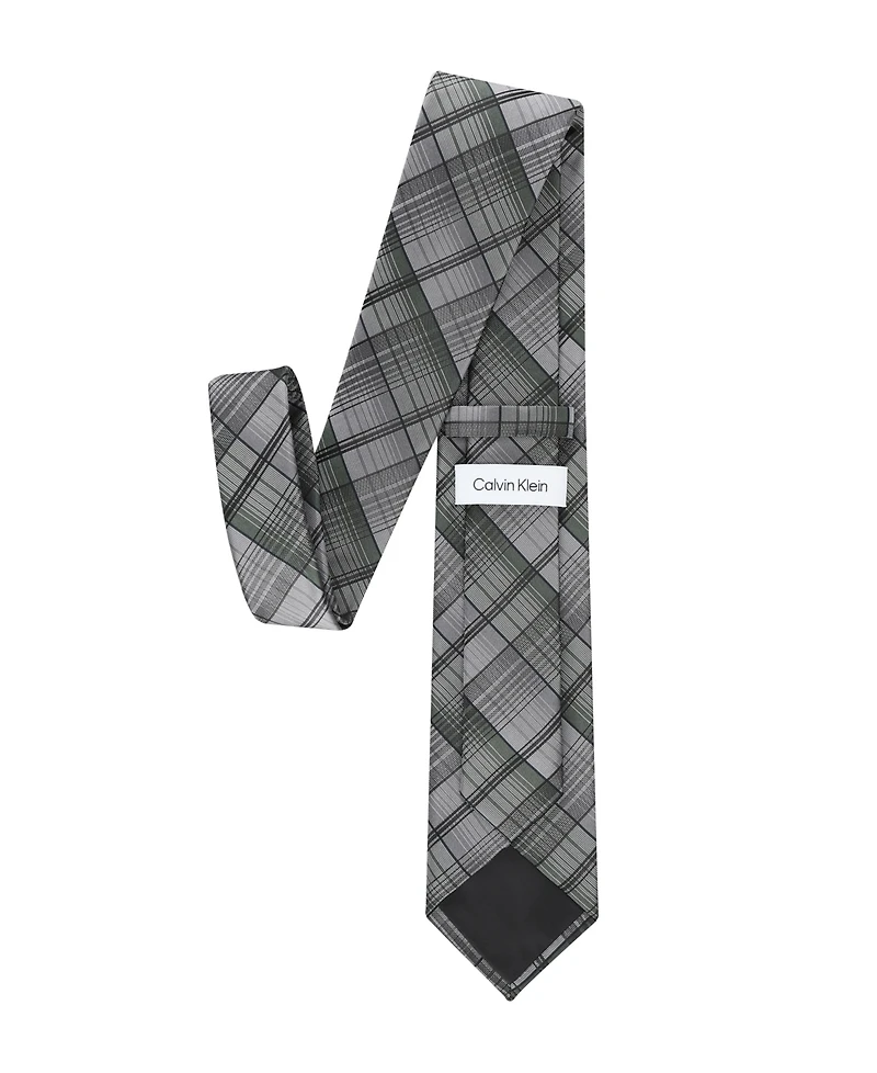 Calvin Klein Men's Leah Plaid Tie
