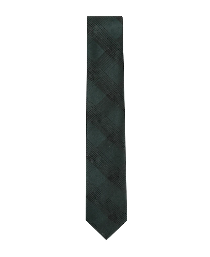 Calvin Klein Men's Evelyn Lurex Plaid Tie
