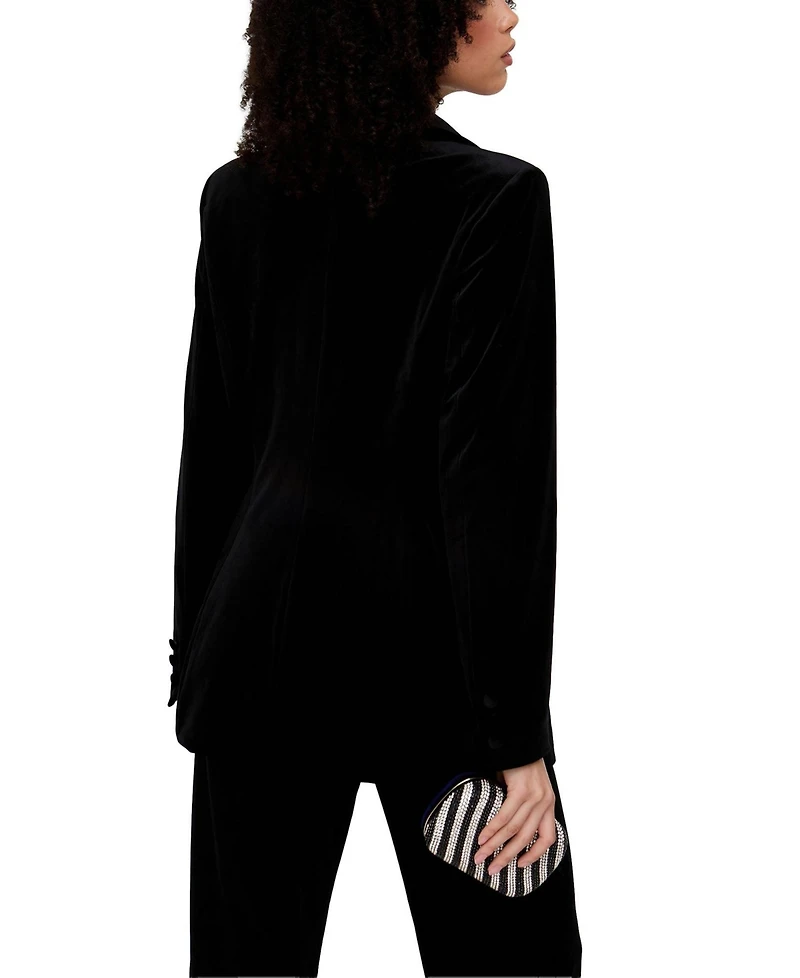 Lily and Lionel London Women's Valerie Tailored Velvet Blazer